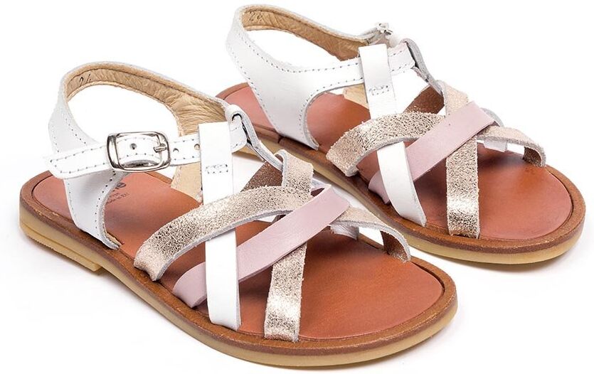 Two con me by Pèpè Sandali con fascie intrecciate in cuoio multicolor Two con me by Pèpè Sandali con fascie intrecciate in cuoio multicolor