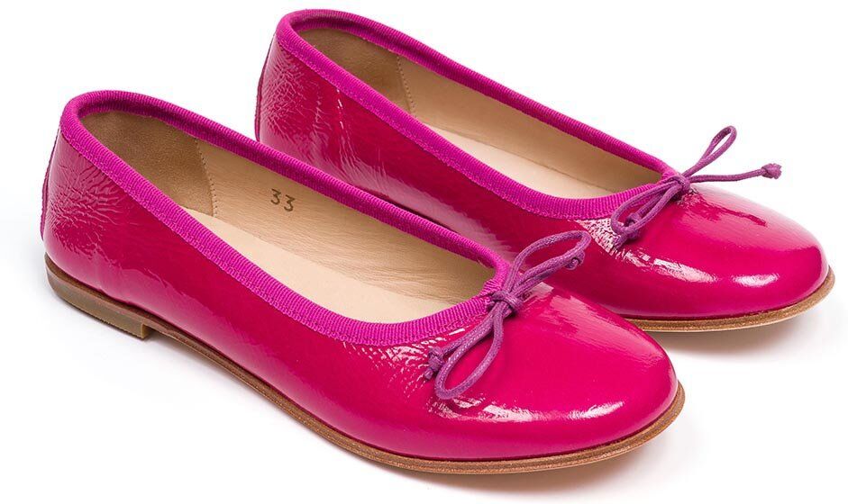 Pepè shoes Ballerina in vernice con fiocco rosa Pepè shoes Ballerina in vernice con fiocco rosa