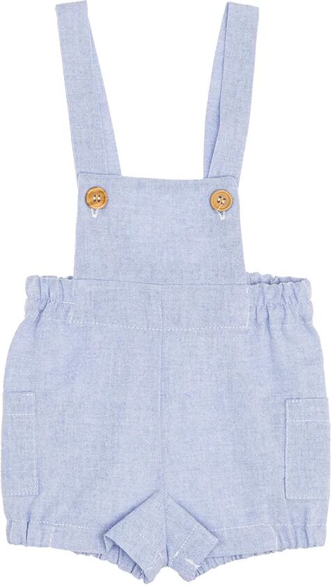 Abbigliamento Neonato Pagliaccetto celeste con bretelle Abbigliamento Neonato Pagliaccetto celeste con bretelle