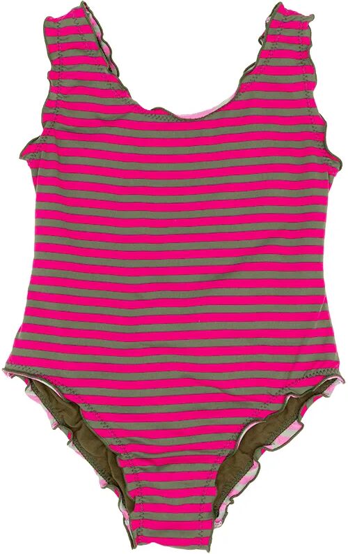 Le mosche in bianco Costume intero a righe verde e fuxia Le mosche in bianco Costume intero a righe verde e fuxia