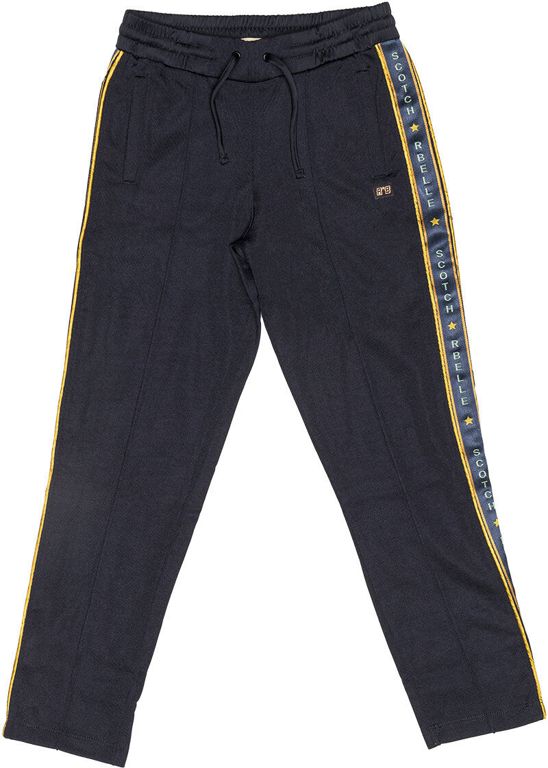 Scotch & Soda Pantaloni lunghi in acetato con bande logo