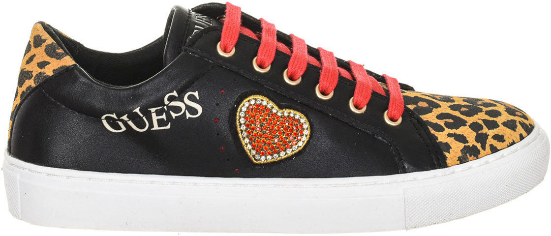 Guess Sneakers nera con dettagli leopardati Guess Sneakers nera con dettagli leopardati