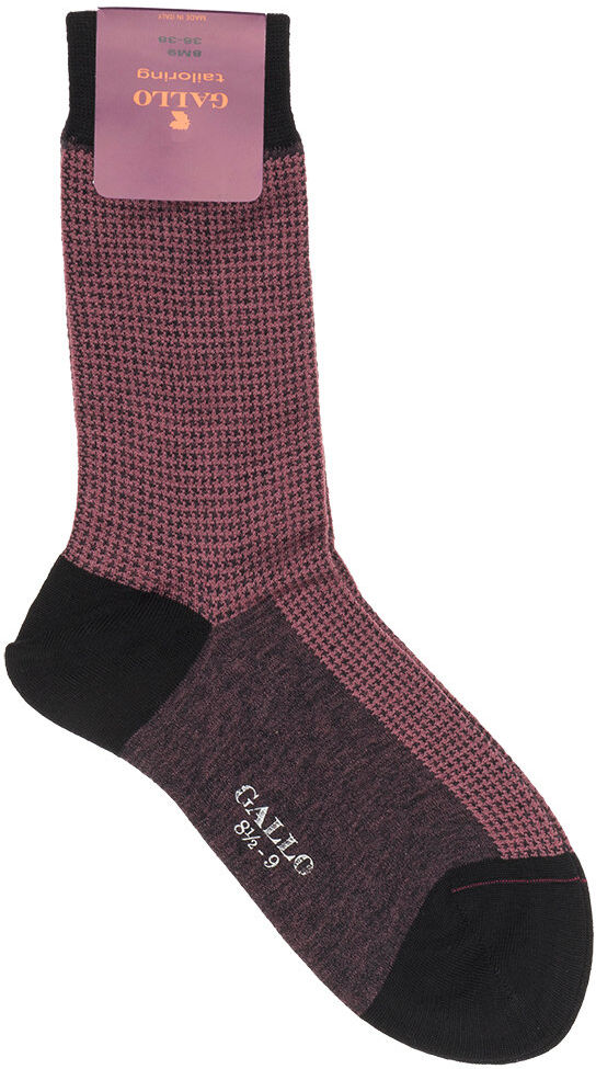 Gallo Calze corte pique rosa e bordeaux Gallo Calze corte pique rosa e bordeaux