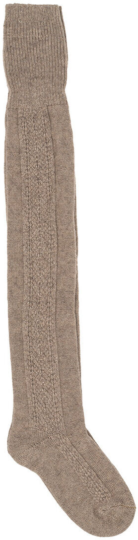 Gallo Calze lunghe pesanti color sabbia con ricamo Gallo Calze lunghe pesanti color sabbia con ricamo