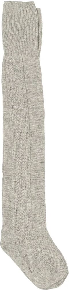 Gallo Calze lunghe pesanti color grigio chiaro con ricamo Gallo Calze lunghe pesanti color grigio chiaro con ricamo