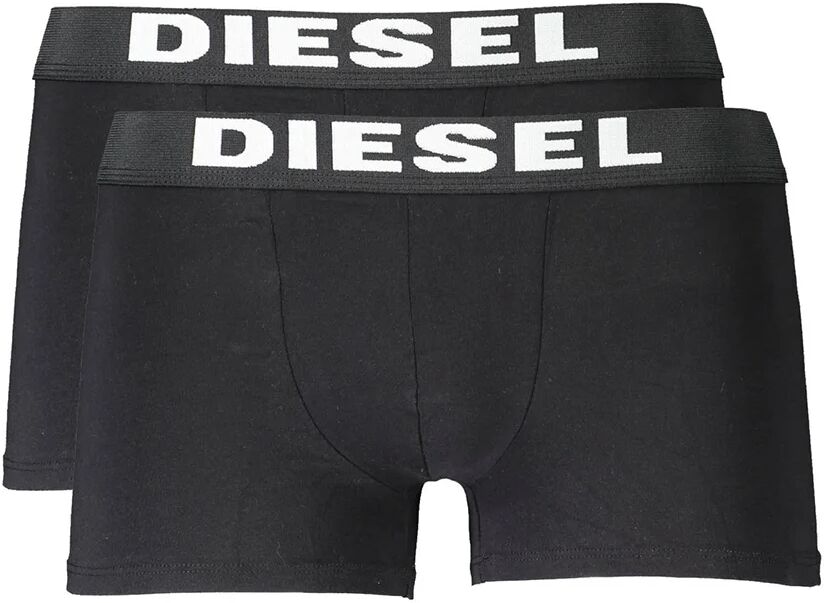 Diesel Confezione da 2 pz boxer parigamba Diesel con elastico logato neri