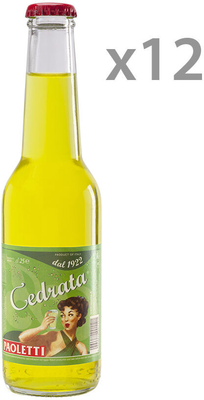 Paoletti 12 bottiglie - Cedrata 0,25 lt Paoletti 12 bottiglie - Cedrata 0,25 lt