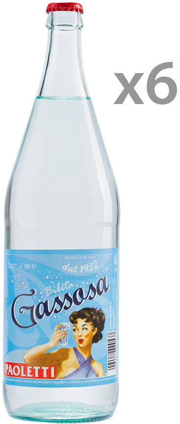Paoletti 6 bottiglie - Gassosa 0,9 lt Paoletti 6 bottiglie - Gassosa 0,9 lt