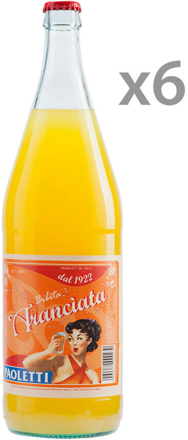 Paoletti 6 bottiglie - Aranciata 0,9 lt Paoletti 6 bottiglie - Aranciata 0,9 lt
