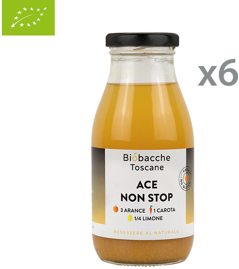 Biobacche Toscane 6 bottigliette - Ace Non Stop 250 ml Biobacche Toscane 6 bottigliette - Ace Non Stop 250 ml
