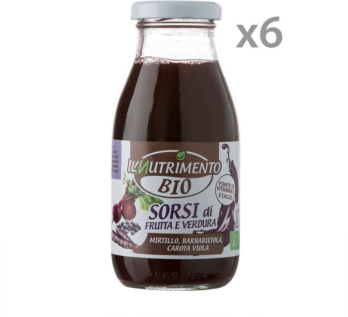 Probios 6 bottigliette - Smoothies BIO Mirtillo, Barbabietola e carota viola 250 ml Probios 6 bottigliette - Smoothies BIO Mirtillo, Barbabietola e carota viola 250 ml