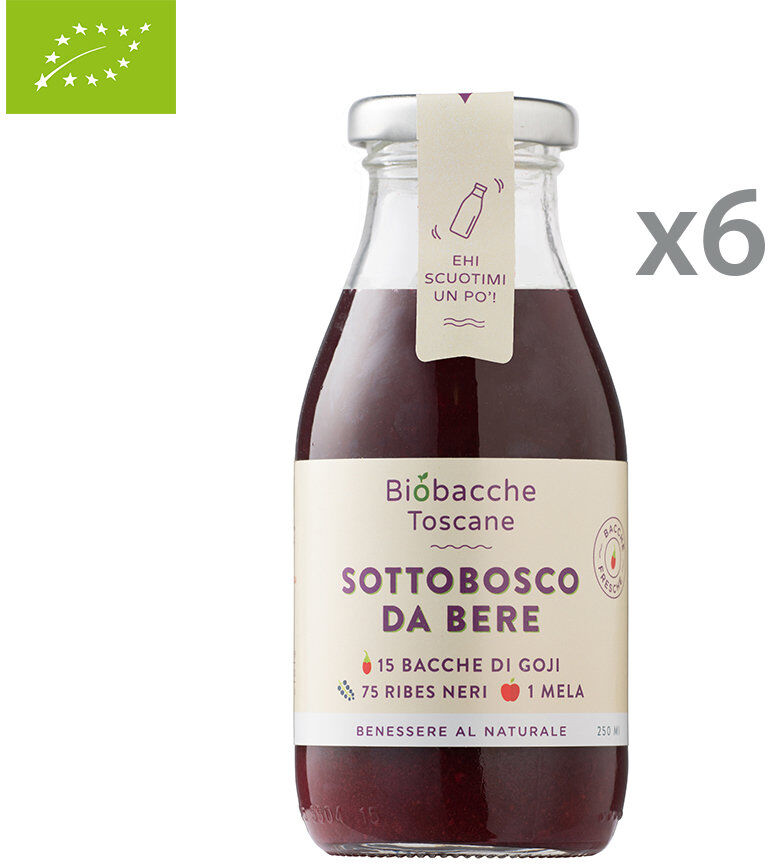 Biobacche Toscane 6 bottigliette - Sottobosco da bere 250 ml Biobacche Toscane 6 bottigliette - Sottobosco da bere 250 ml