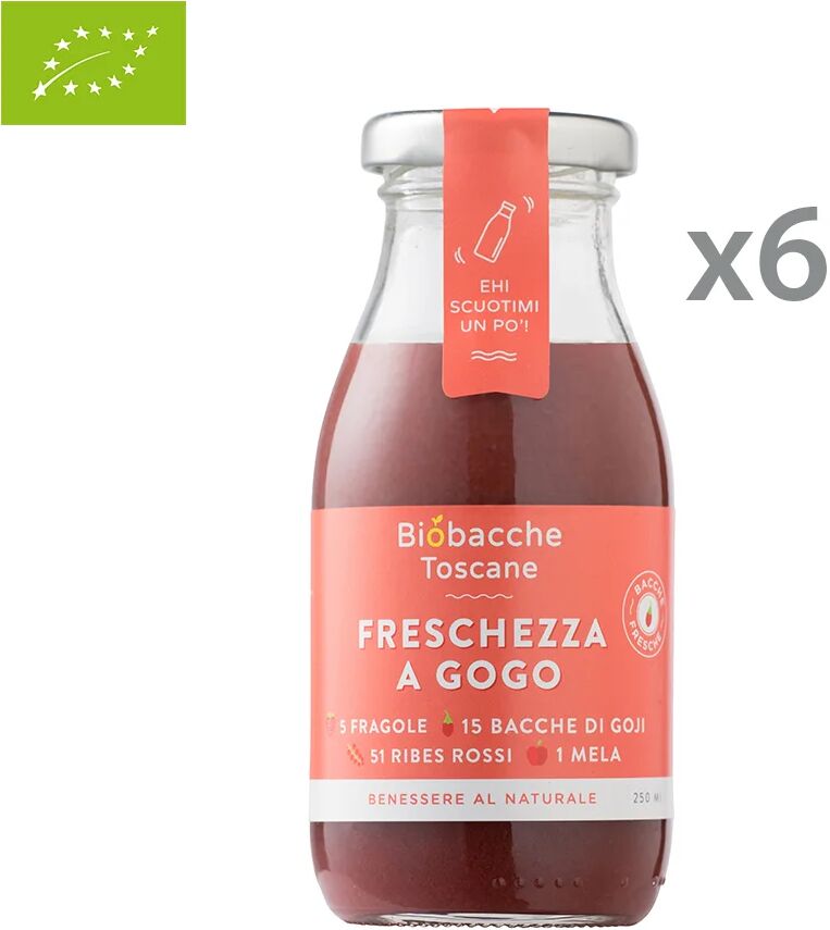 Biobacche Toscane 6 bottigliette - Freschezza a go go 250 ml