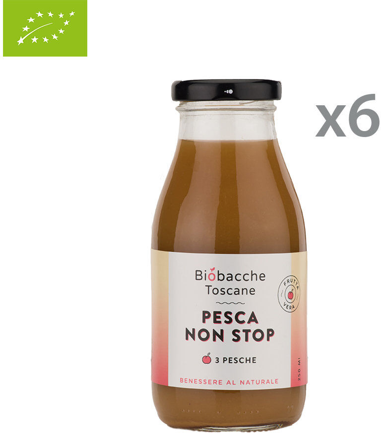 Biobacche Toscane 6 bottigliette - Pesca non stop 250 ml Biobacche Toscane 6 bottigliette - Pesca non stop 250 ml