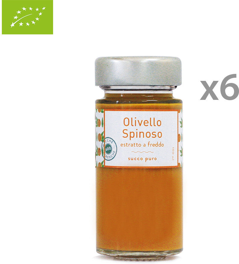 Biobacche Toscane 6 vasetti - Estratto puro di Olivello Spinoso 100 ml Biobacche Toscane 6 vasetti - Estratto puro di Olivello Spinoso 100 ml