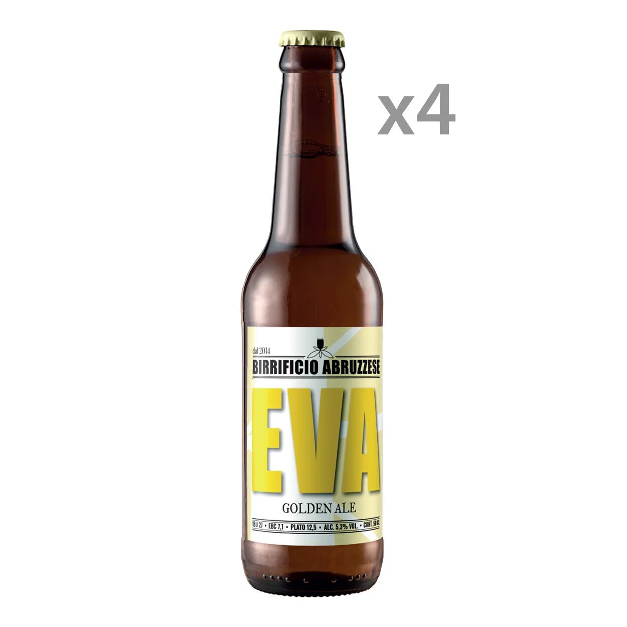 Birrificio Abruzzese 4 bottiglie - EVA Golden Ale 50 cl