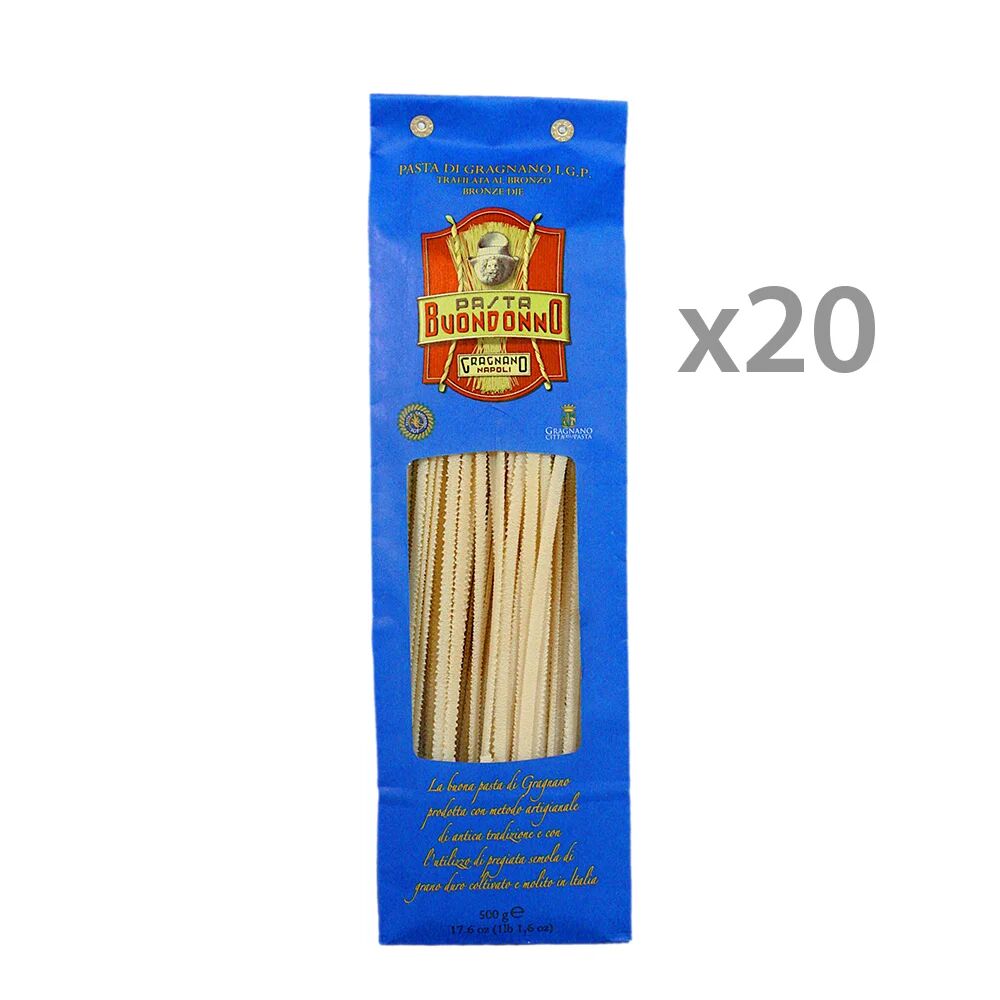 Buondonno 20 confezioni - Bavette dentate di Gragnano IGP 500 gr