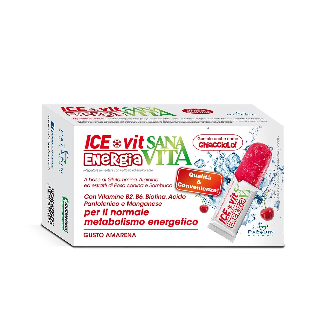 SanaVita 3 confezioni - Icevit Energia 12 stick pack-ghiaccioli