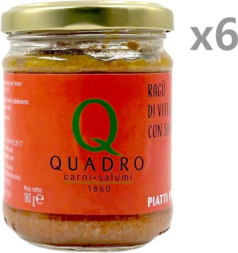 Quadro Carni e Salumi 6 vasetti - Ragù di vitella con salsiccia 180 gr