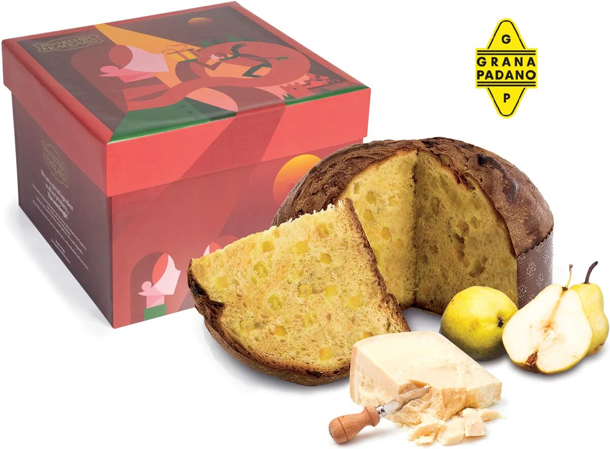 Fraccaro "Panettone d'Artista" con Grana Padano e Pere 750 gr LIMITED EDITION