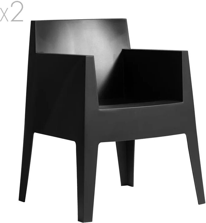 Driade Set 2 poltroncine TOY, nero Driade Set 2 poltroncine TOY, nero