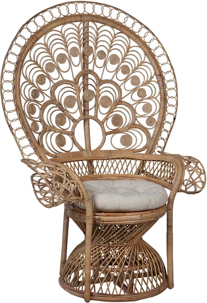 Giardino a colori Pavone - poltrona in midollino Giardino a colori Pavone - poltrona in midollino