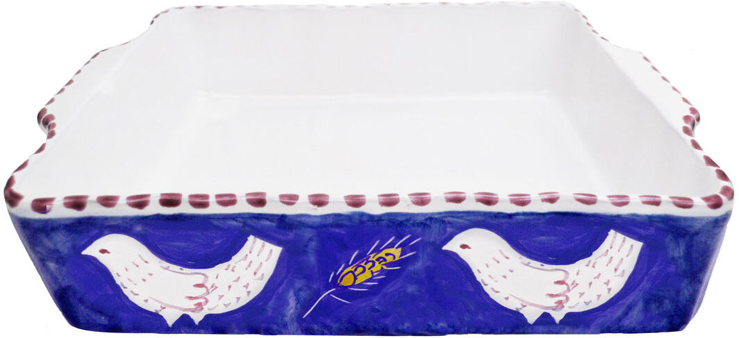 Arcucci Materia piuma blu pirofila quadra 32 cm Arcucci Materia piuma blu pirofila quadra 32 cm