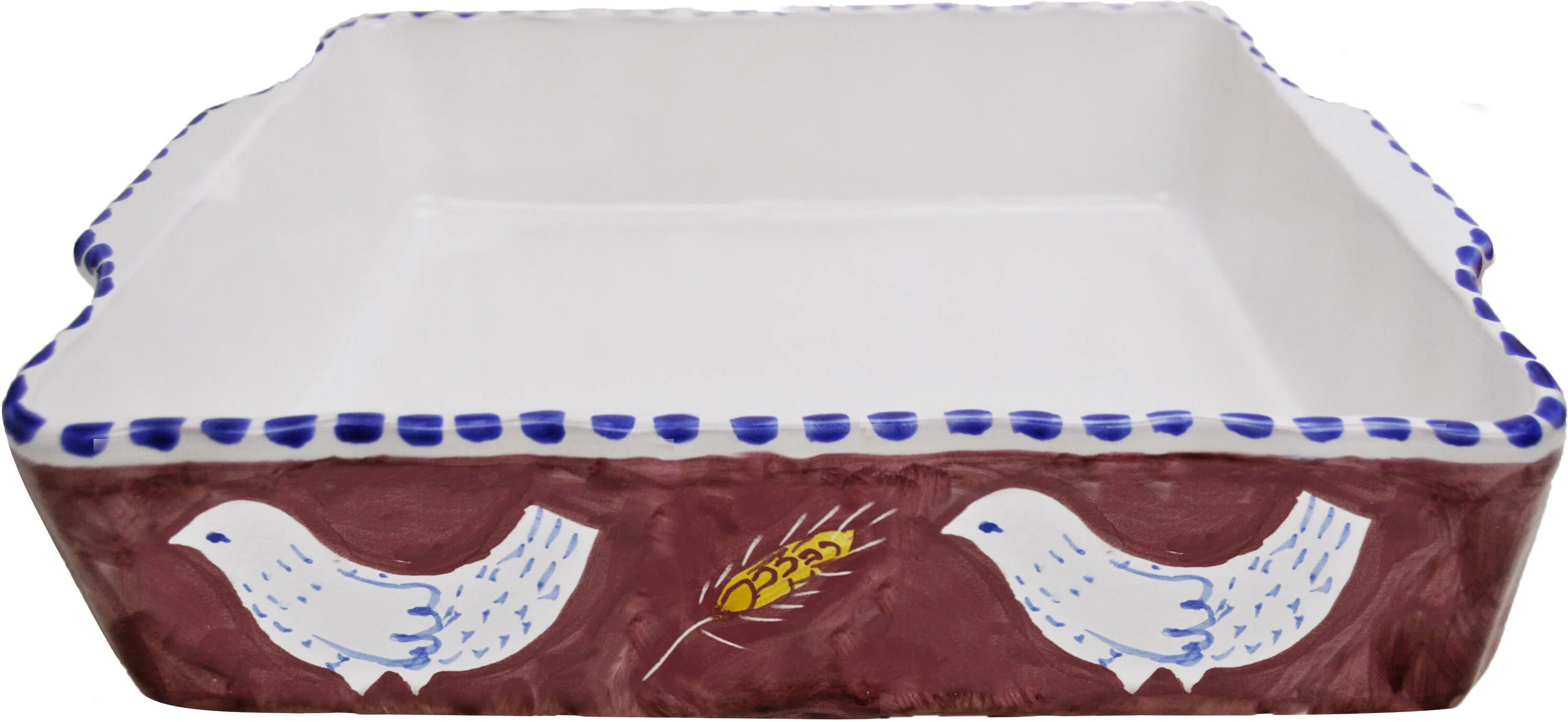 Arcucci Materia piuma bordeaux pirofila quadra 32 cm Arcucci Materia piuma bordeaux pirofila quadra 32 cm