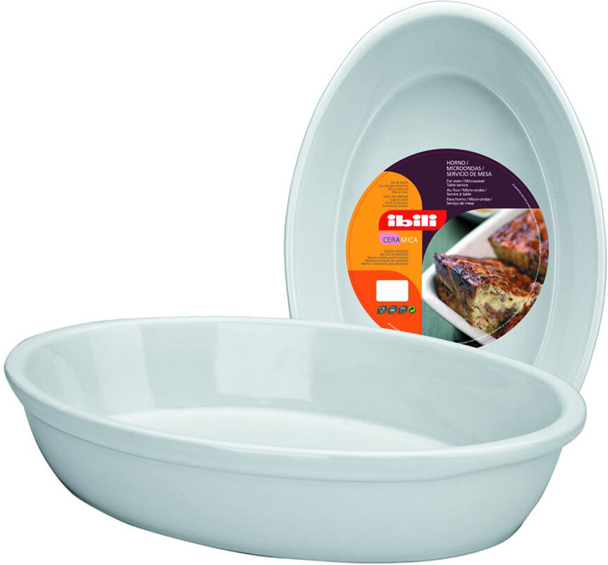 IBILI Pirofila in porcellana ovale 30x18, bianco IBILI Pirofila in porcellana ovale 30x18, bianco