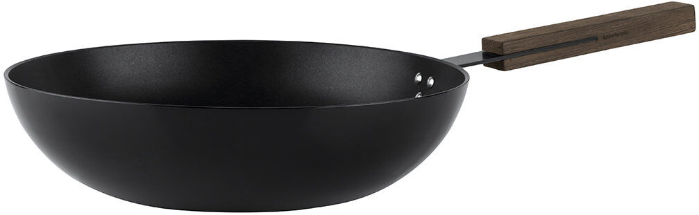 KnIndustrie Wok BLACK SALTAPASTA cm 28, nero KnIndustrie Wok BLACK SALTAPASTA cm 28, nero