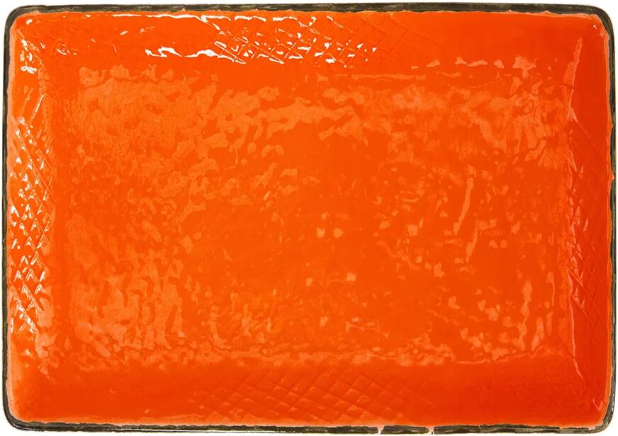 Arcucci Preta Preta arancio vassoio rettangolare 32x26 Arcucci Preta Preta arancio vassoio rettangolare 32x26
