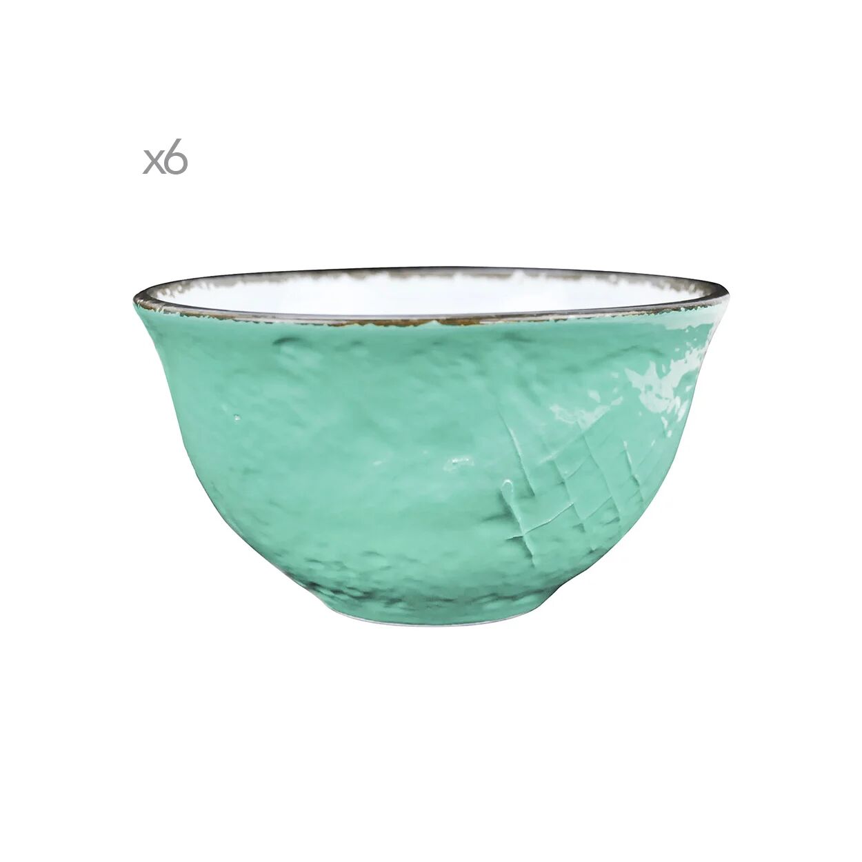 Arcucci Preta Set da 6 preta acquamare bolo 14,5cm ceramica Arcucci Preta Set da 6 preta acquamare bolo 14,5cm ceramica