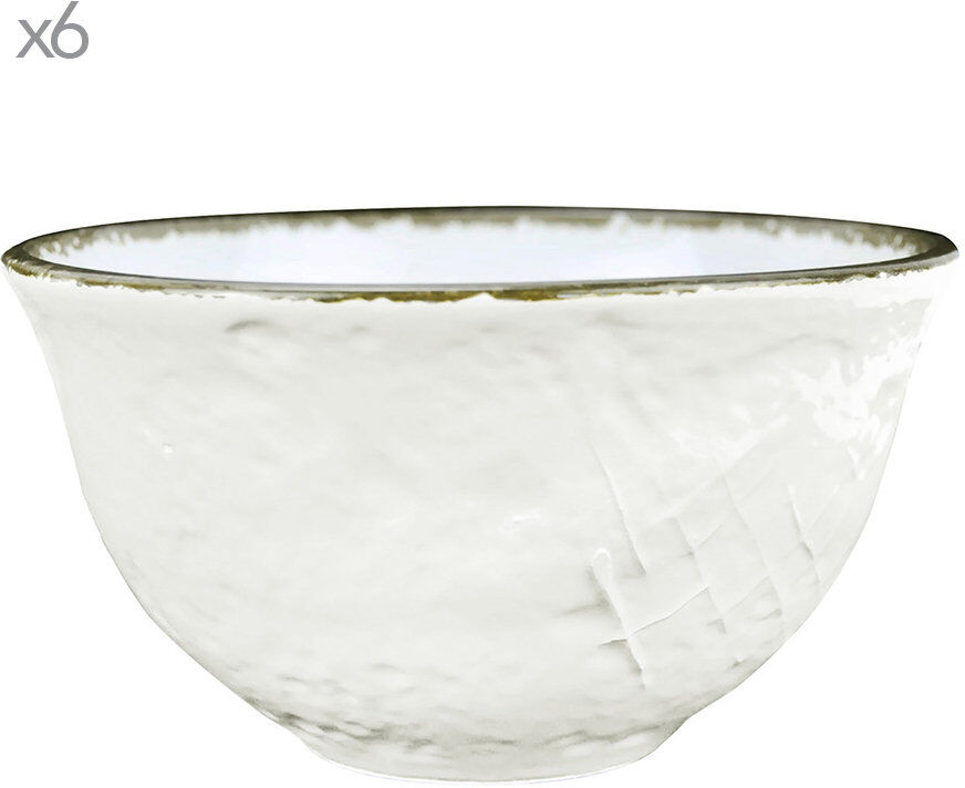 Arcucci Preta Set da 6 preta latte bolo 14,5cm ceramica Arcucci Preta Set da 6 preta latte bolo 14,5cm ceramica