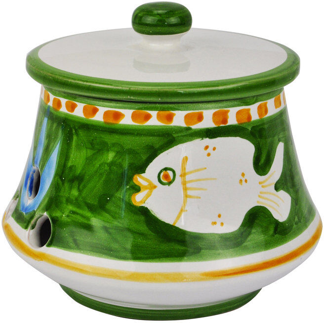 Arcucci Materia poiseidone verde porta aglio h13  cm Arcucci Materia poiseidone verde porta aglio h13  cm