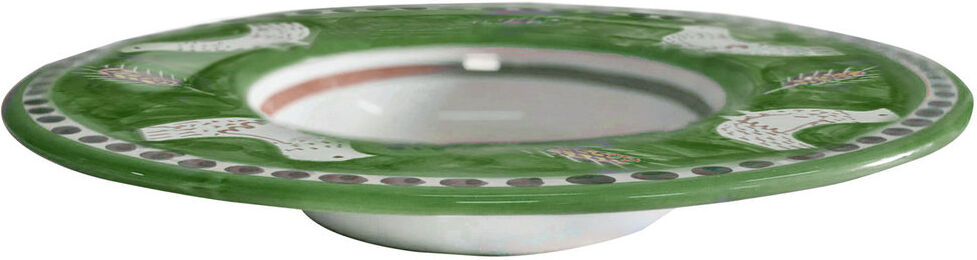 Arcucci Materia piuma verde piatto gourmet cm. 30 Arcucci Materia piuma verde piatto gourmet cm. 30