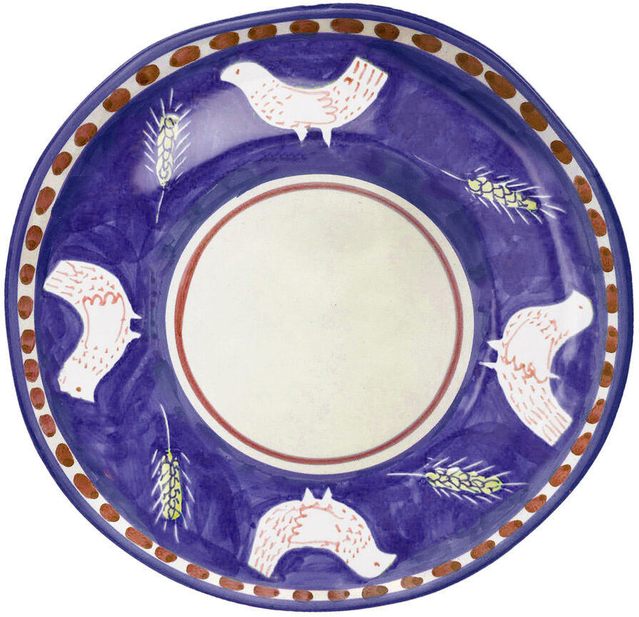 Arcucci Materia piuma blu piatto piano 29 cm Arcucci Materia piuma blu piatto piano 29 cm