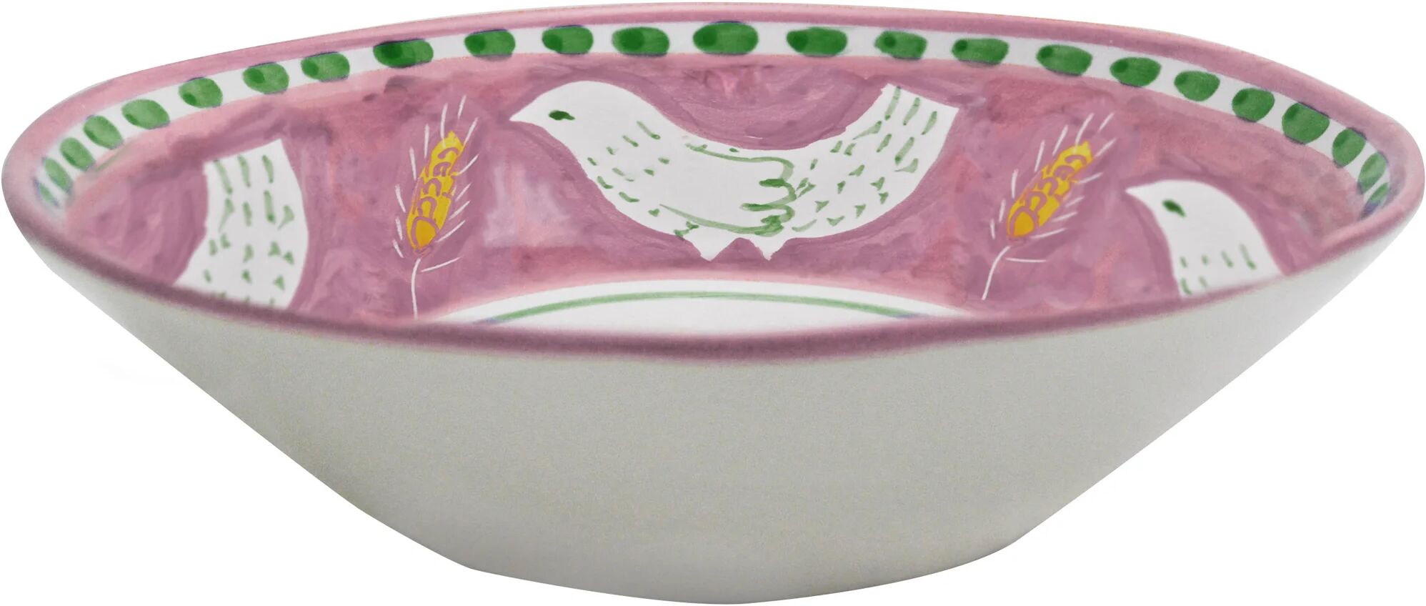 Arcucci Materia piuma rosa piatto fondo 23 cm Arcucci Materia piuma rosa piatto fondo 23 cm