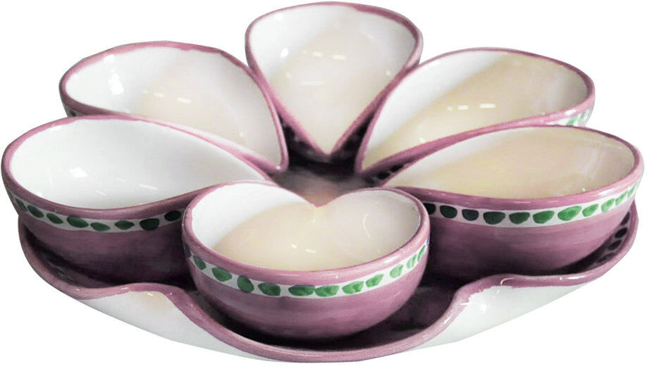 Arcucci Materia piuma rosa antipastiera ø30 cm Arcucci Materia piuma rosa antipastiera ø30 cm