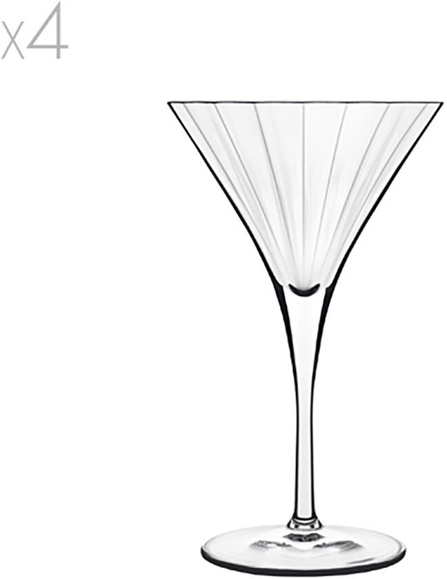 Bormioli Luigi Set 4 bicchieri Martini 26 cl Bormioli Luigi Set 4 bicchieri Martini 26 cl