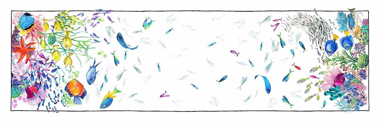 Tessitura Toscana Telerie Runner Vis a Vis Belize Tessitura Toscana Telerie Runner Vis a Vis Belize