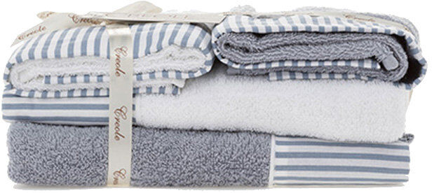 Creole Set viso + ospite AMY, bianco/sion Creole Set viso + ospite AMY, bianco/sion