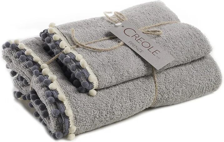 Creole Set viso + ospite Byblos, grigio