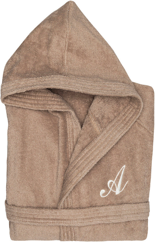 Monogram Accappatoio con cappuccio Monogram A,tortora Monogram Accappatoio con cappuccio Monogram A,tortora