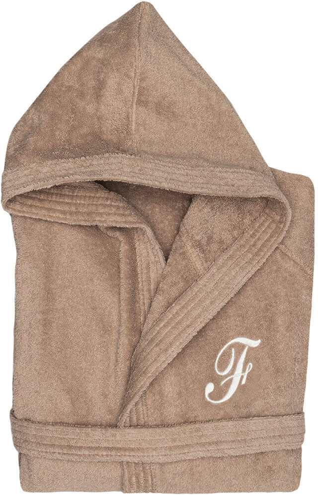 Monogram Accappatoio con cappuccio Monogram F,tortora Monogram Accappatoio con cappuccio Monogram F,tortora