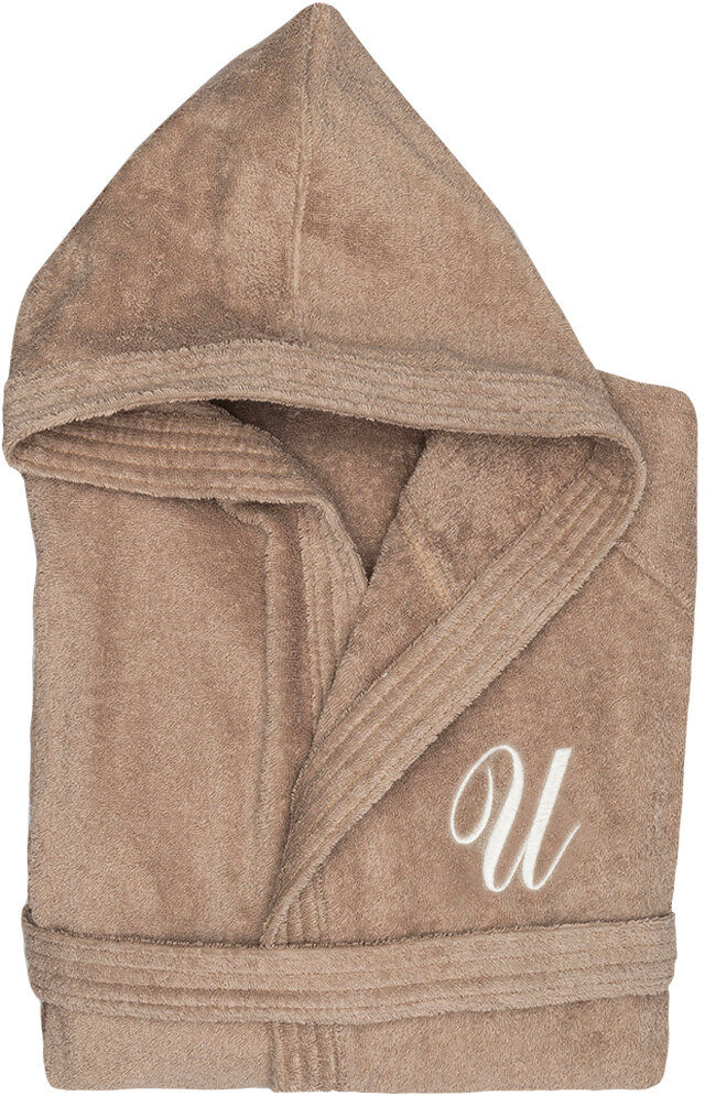 Monogram Accappatoio con cappuccio Monogram U,tortora Monogram Accappatoio con cappuccio Monogram U,tortora