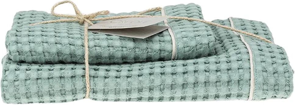 Creole Coppia asciugamano viso/ospite, verde Creole Coppia asciugamano viso/ospite, verde