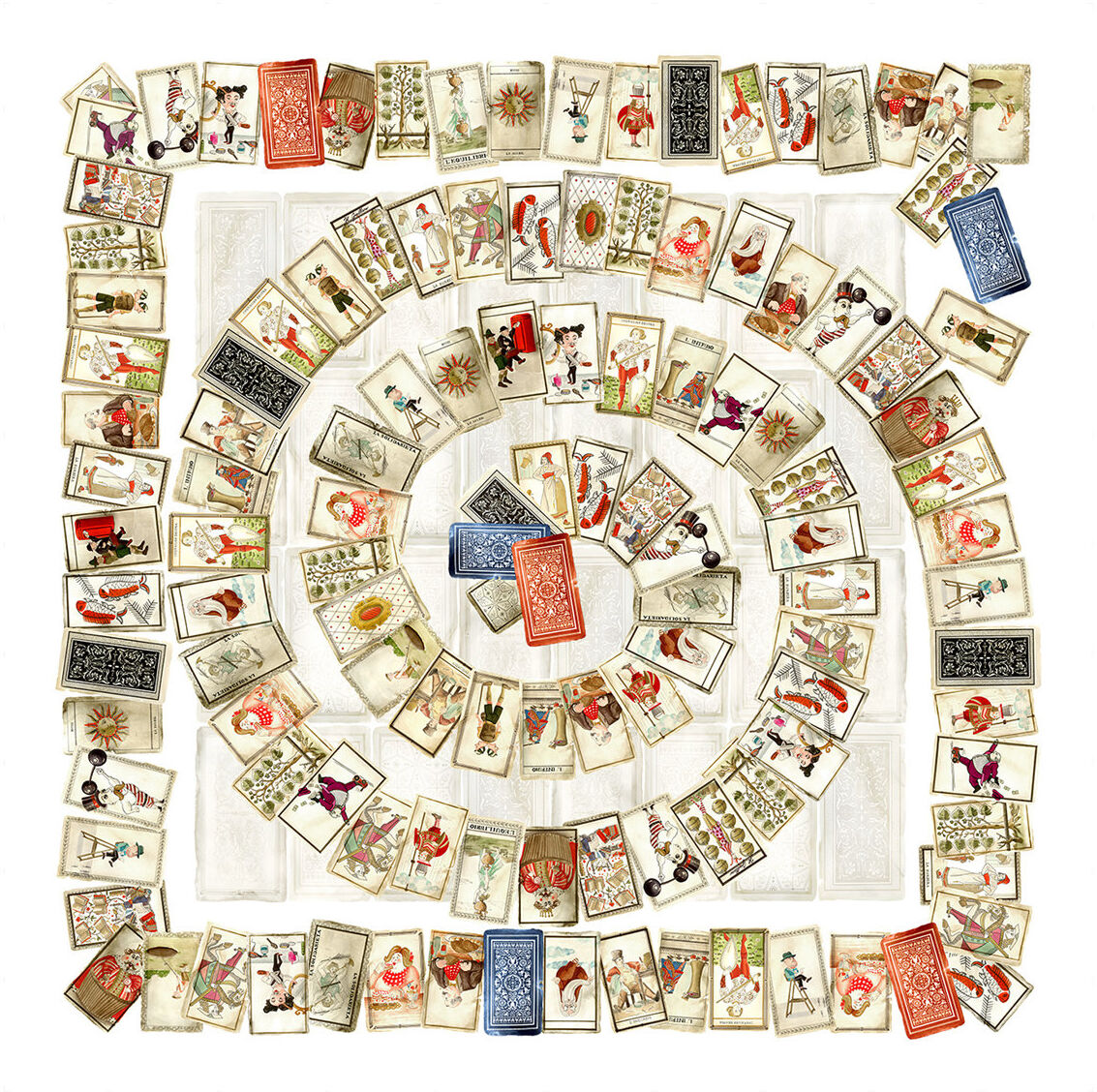 Tessitura Toscana Telerie Tovaglia Tarocchi Tessitura Toscana Telerie Tovaglia Tarocchi