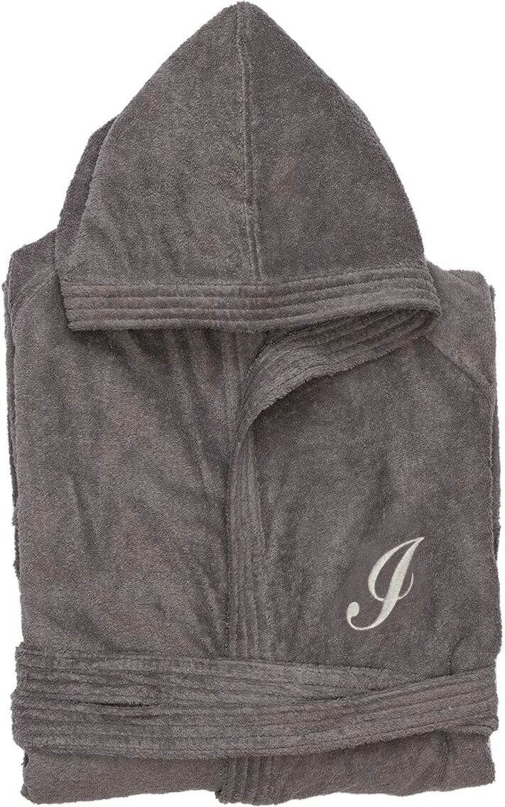 Monogram Accappatoio con cappuccio monogram i, grigio Monogram Accappatoio con cappuccio monogram i, grigio