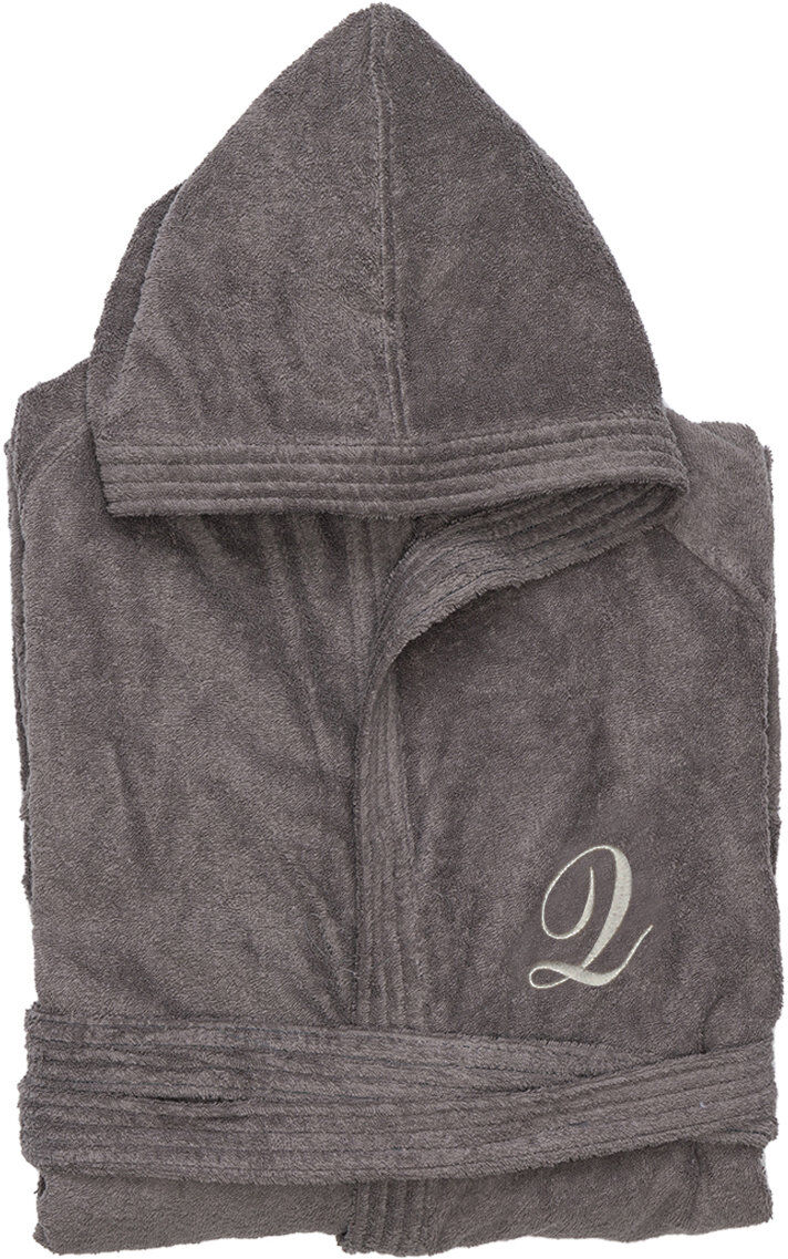 Monogram Accappatoio con cappuccio monogram q, grigio Monogram Accappatoio con cappuccio monogram q, grigio