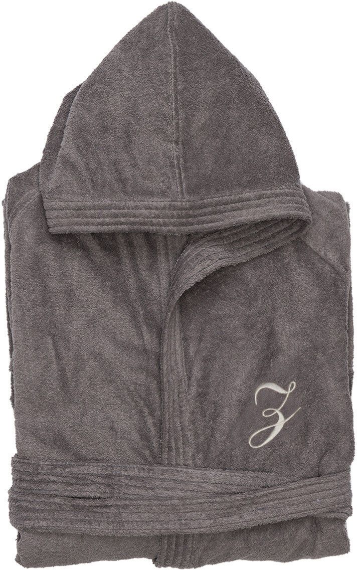 Monogram Accappatoio con cappuccio monogram z, grigio Monogram Accappatoio con cappuccio monogram z, grigio